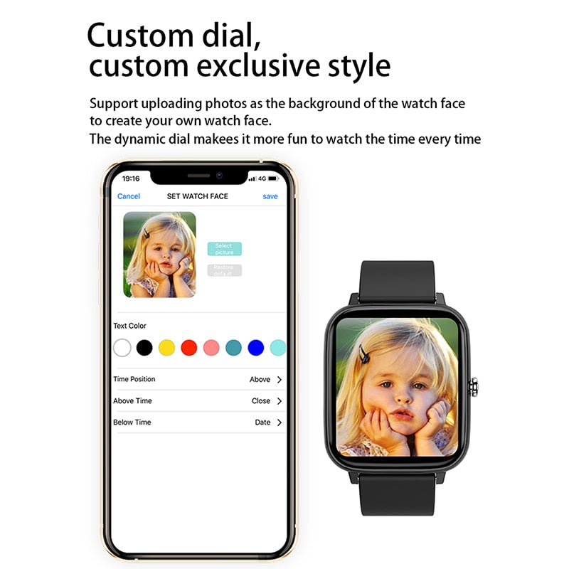 2021 Smart Watch Men Women Heart Rate Fitness Tracker Bracelet Watch Bluetooth Call Waterproof Sport Smartwatch For Android IOS|Smart Watches|