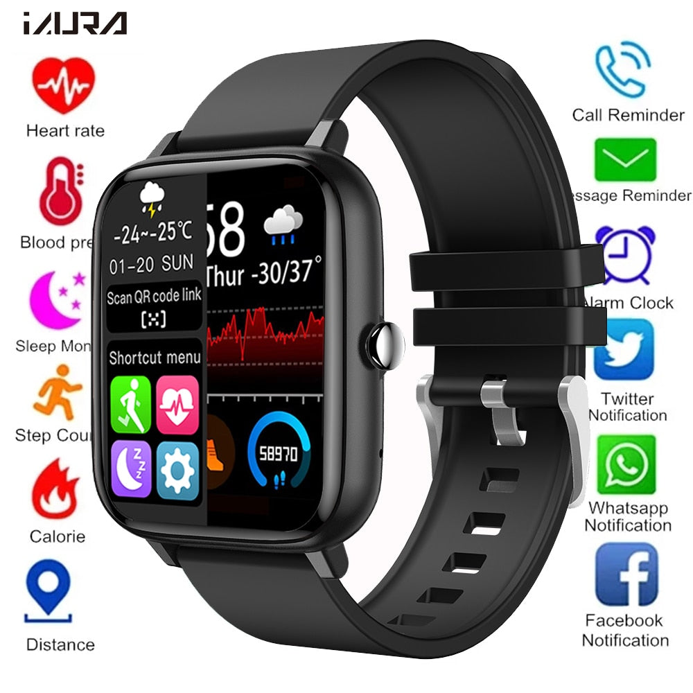2021 Smart Watch Men Women Heart Rate Fitness Tracker Bracelet Watch Bluetooth Call Waterproof Sport Smartwatch For Android Ios - Smart Watches