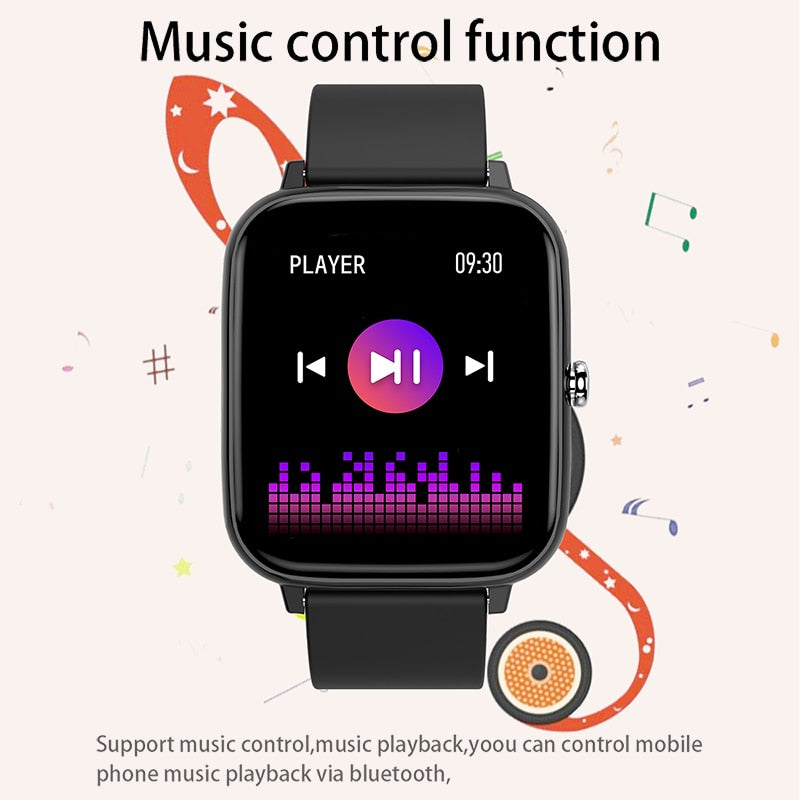 2021 Smart Watch Men Women Heart Rate Fitness Tracker Bracelet Watch Bluetooth Call Waterproof Sport Smartwatch For Android Ios - Smart Watches