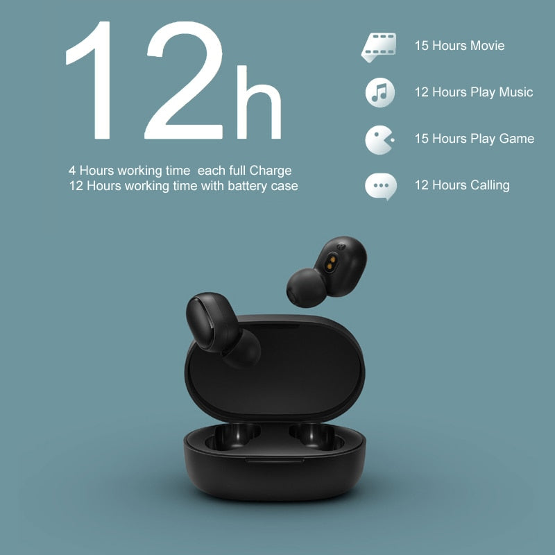 Wireless Voice control Bluetooth 5.0 Noise reduction Earphone With Touch Control