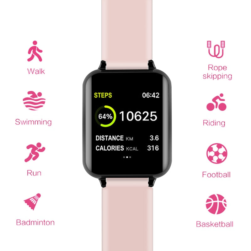 Waterproof SmartWatch for I-phone with Heart Rate Monitor For Women Men
