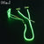 In-Ear Noise Cancelling Glowing Earphones with Microphone Zipper (White)