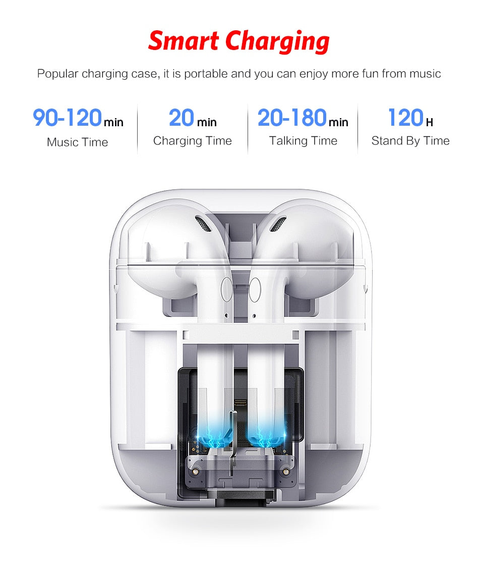 Wireless Bluetooth 5.0 Headset Mini Earphones With Microphone Sport Charging Box For Smart Phone