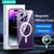 Magnetic Case For Iphone 14 Diamond Transparent Cover For Iphone 14 13 Pro Max Case Wireless Charger