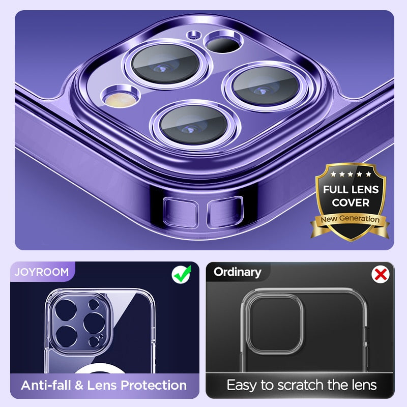 Joyroom Magnetic Case For Iphone 14 Diamond Transparent Cover For Iphone 14 13 Pro Max Case Wireless Charger Magnet Back Cover - Mobile Phone Cases &amp;amp; Covers