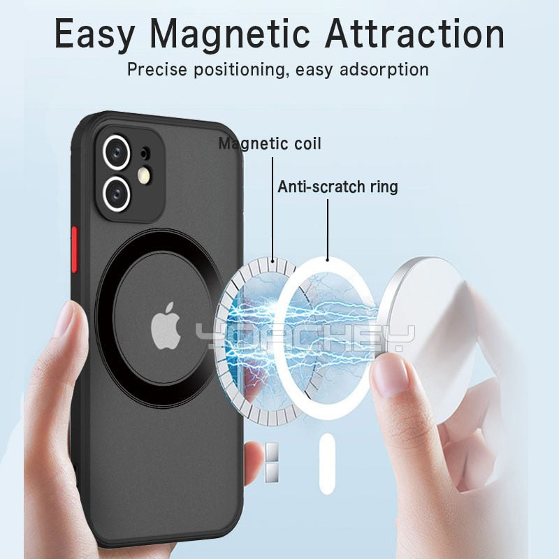 Luxury Magnetic Wireless Charge Phone Case