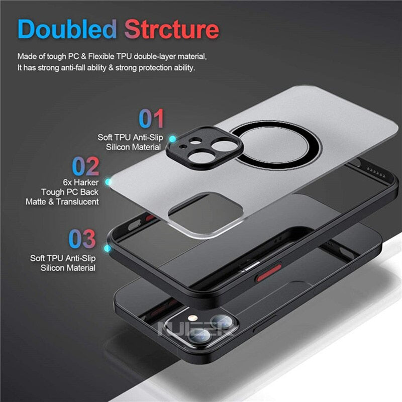 Luxury Magnetic Wireless Charge Phone Case