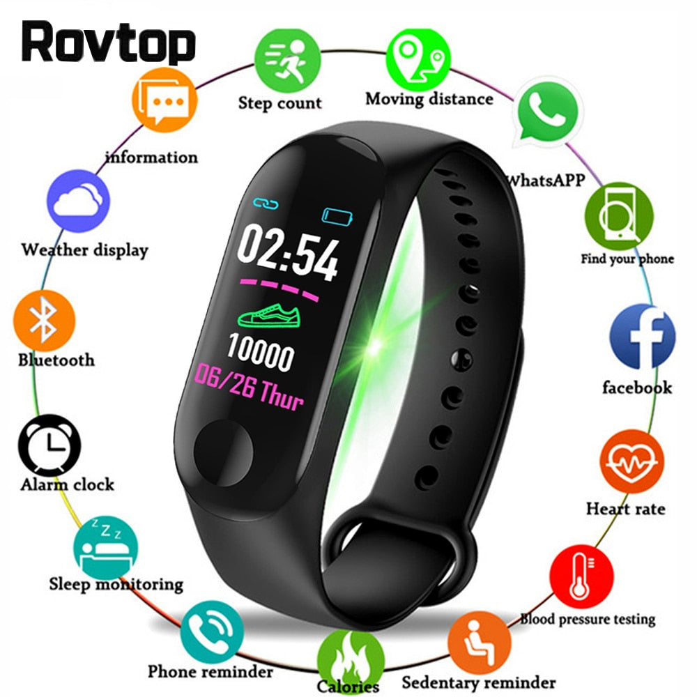 SmartWatch Bracelet Heart Rate Blood Pressure Waterproof Smart Watch