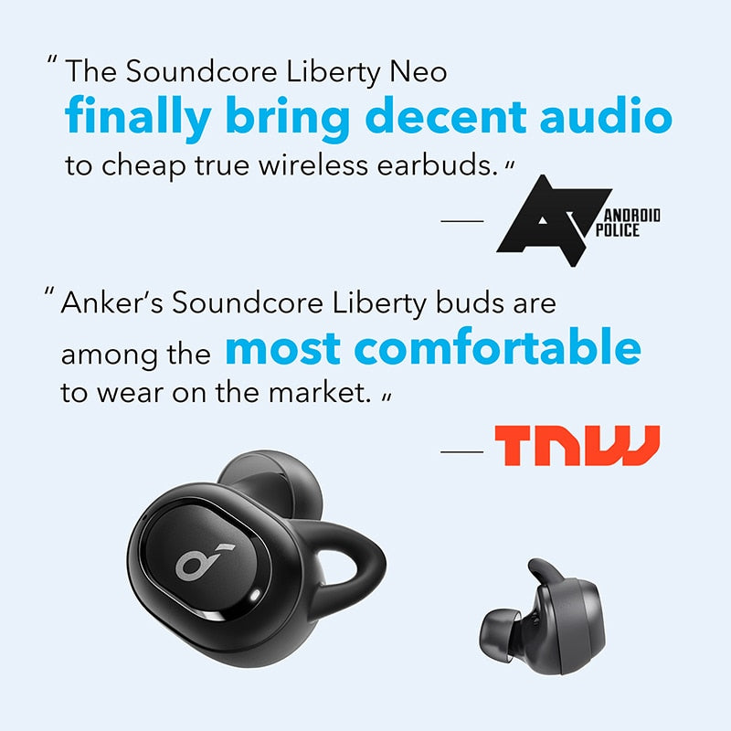 [Upgraded] Anker Soundcore Liberty Neo TWS True wireless earbuds With Bluetooth 5.0, Sports Sweatproof, and Noise Isolation|Bluetooth Earphones & Headphones|