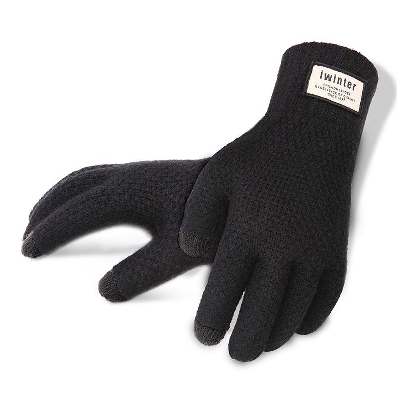 Winter Autumn Men Knitted Gloves, for use withTouch Screen