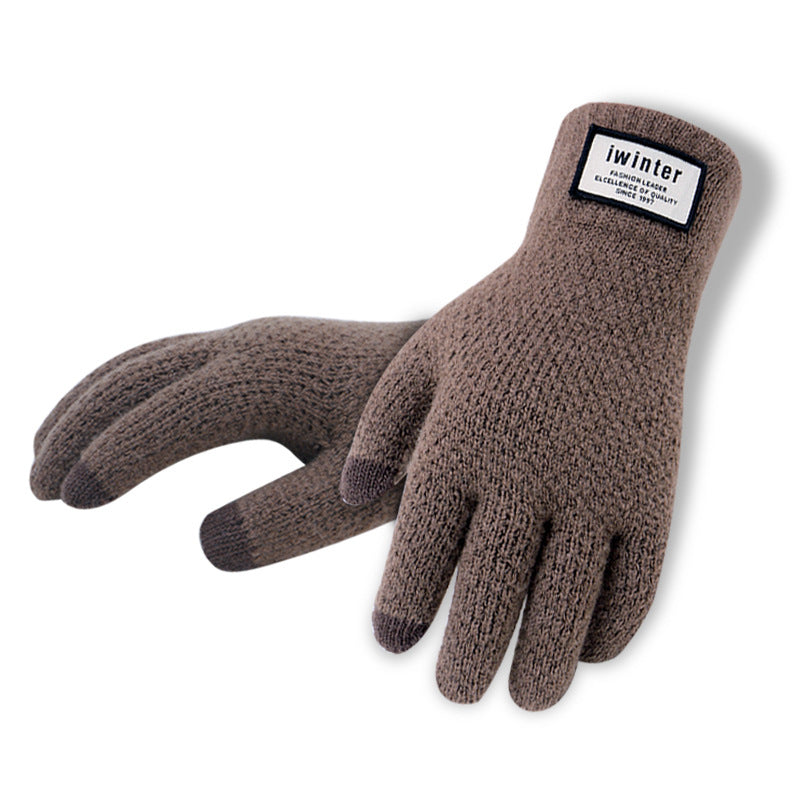 Winter Autumn Men Knitted Gloves, for use withTouch Screen