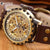 Men's Military Watch Automatic Skeleton mechanical Watch