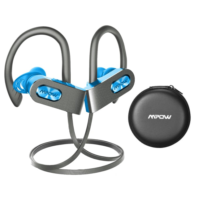 Bluetooth 5.0 Wireless Sports Earphones Noise Cancelling Stereo HD Sound iPX7 Sweatproof 12h Playtime