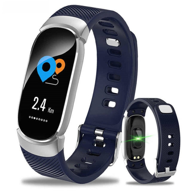 New Sports Waterproof Smart Watch Women Smart Bracelet Band Bluetooth Heart Rate Monitor Fitness Tracker Smartwatch Metal Case