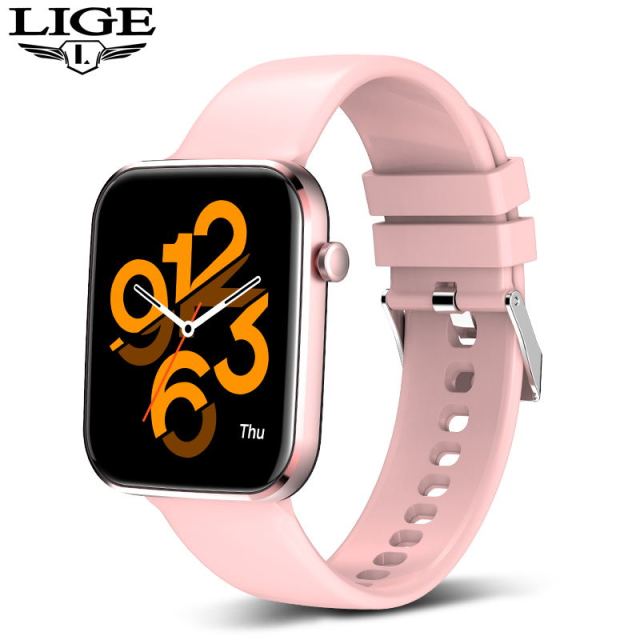 New Smart Watch women Full Touch Fitness Real time Activity Tracker Blood Pressure Sports Ladies Smart Watch