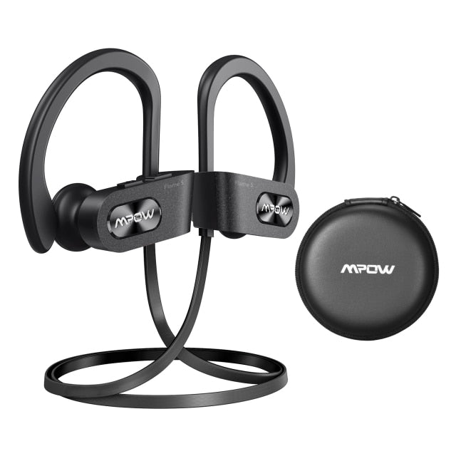 Bluetooth 5.0 Wireless Sports Earphones Noise Cancelling Stereo HD Sound iPX7 Sweatproof 12h Playtime