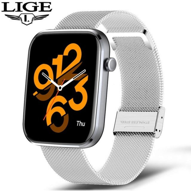 New Smart Watch women Full Touch Fitness Real time Activity Tracker Blood Pressure Sports Ladies Smart Watch