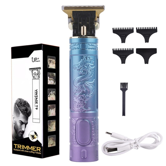 Factory Direct Sales T9 Dragon Phoenix Buddha Head Hair Clipper Electric Clipper Razor Retro Oil Head Fader Hair Trimmer Shaver - Hair Trimmers