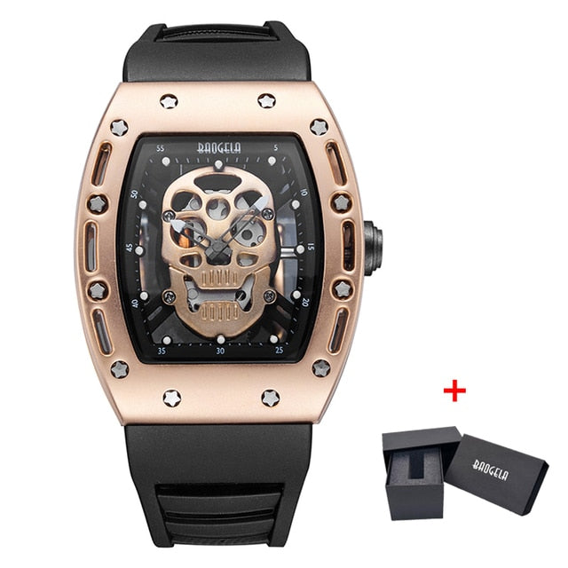 Baogela New Arrival Style Pirate Skull Quartz Men Watches Military Silicone Brand Mens Sports Watch Waterproof Relogio Masculino - Quartz Wristwatches