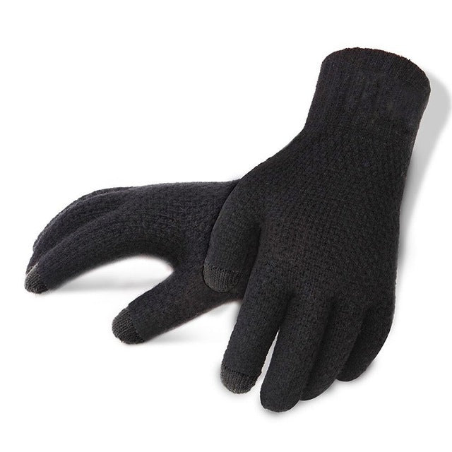 Winter Autumn Men Knitted Gloves, for use withTouch Screen