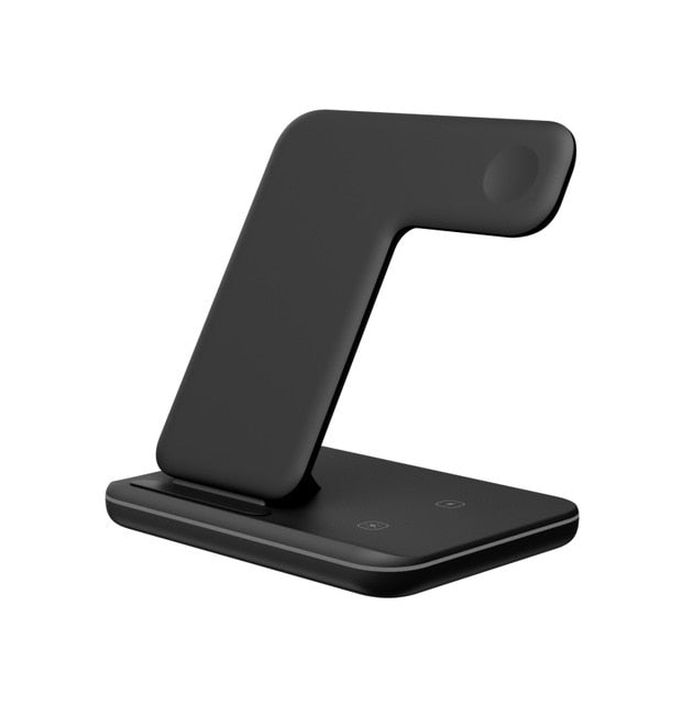Wireless Charger Stand 15W Qi Fast Charging Station Dock for Apple Watch iWatch 7 AirPods Pro For iPhone 14 13 12 11 Pro XS XR X|Wireless Chargers|