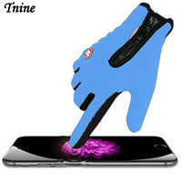 Men&#39;s Classic Black Winter Leather Gloves &amp; TouchScreen Gloves Male Military Style