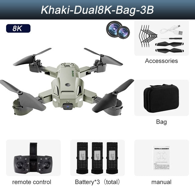 Drone with 8k Professional Double Camera 5g WIFI enabled with Obstacle Avoidance