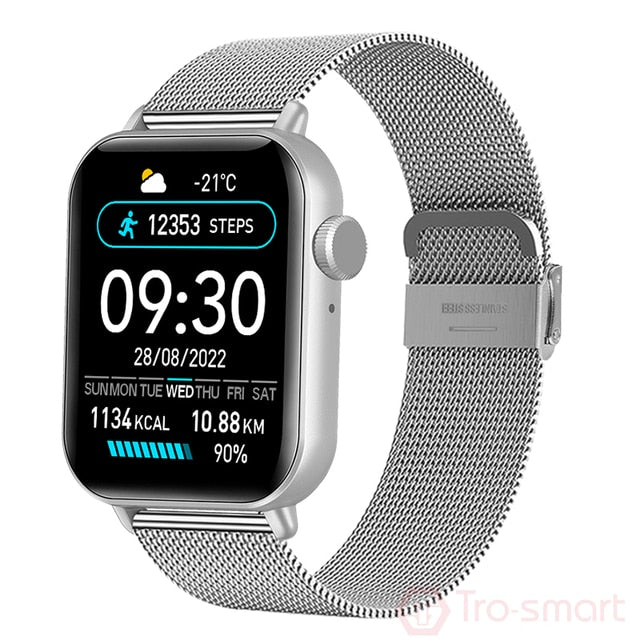 Trosmart G89 Watch Men Sports Electronic Watches Full Touch Screen Wristwatch For Men Women Waterproof Fitness Wrist Watch Mens| |