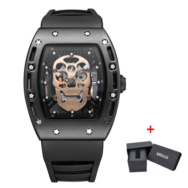 Baogela New Arrival Style Pirate Skull Quartz Men Watches Military Silicone Brand Mens Sports Watch Waterproof Relogio Masculino - Quartz Wristwatches