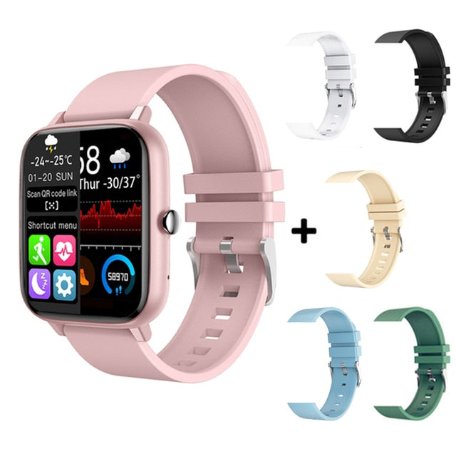 2021 Smart Watch Men Women Heart Rate Fitness Tracker Bracelet Watch Bluetooth Call Waterproof Sport Smartwatch For Android Ios - Smart Watches