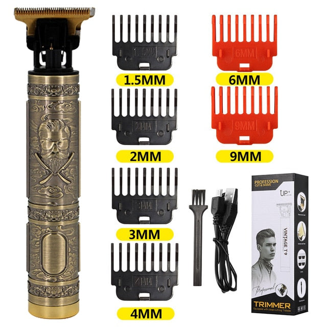 Factory Direct Sales T9 Dragon Phoenix Buddha Head Hair Clipper Electric Clipper Razor Retro Oil Head Fader Hair Trimmer Shaver - Hair Trimmers