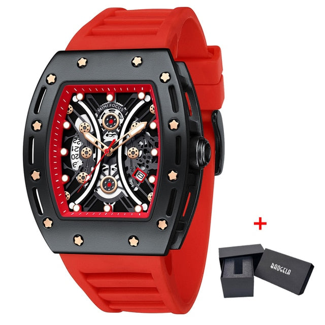 Baogela New Arrival Style Pirate Skull Quartz Men Watches Military Silicone Brand Mens Sports Watch Waterproof Relogio Masculino - Quartz Wristwatches